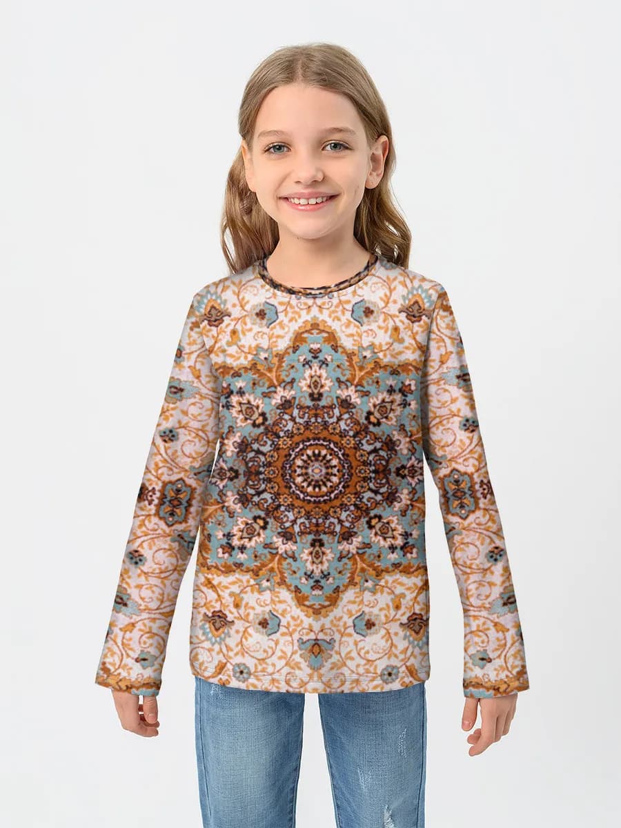 Children's cotton long sleeve shirt