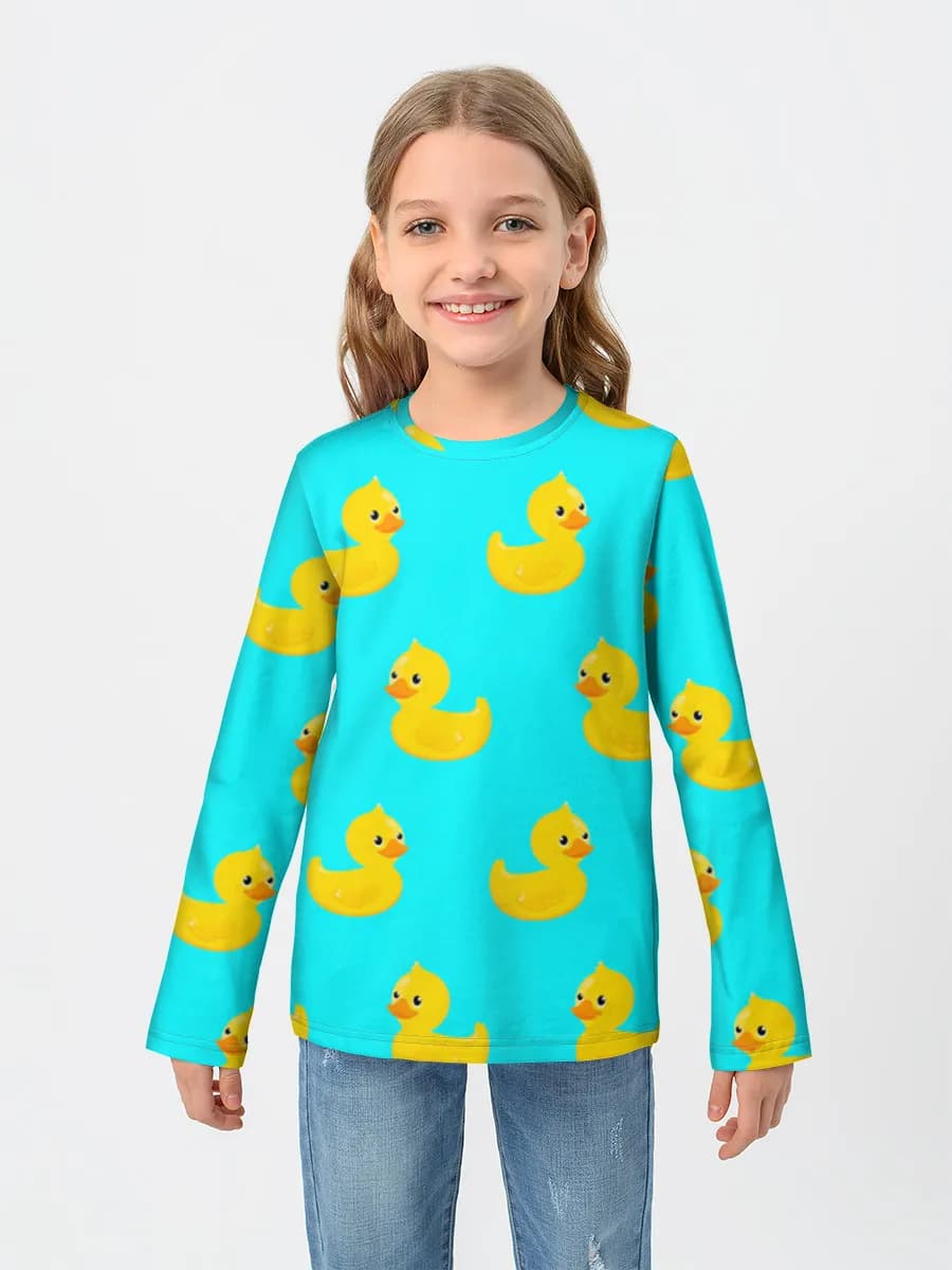 Children's cotton long sleeve shirt