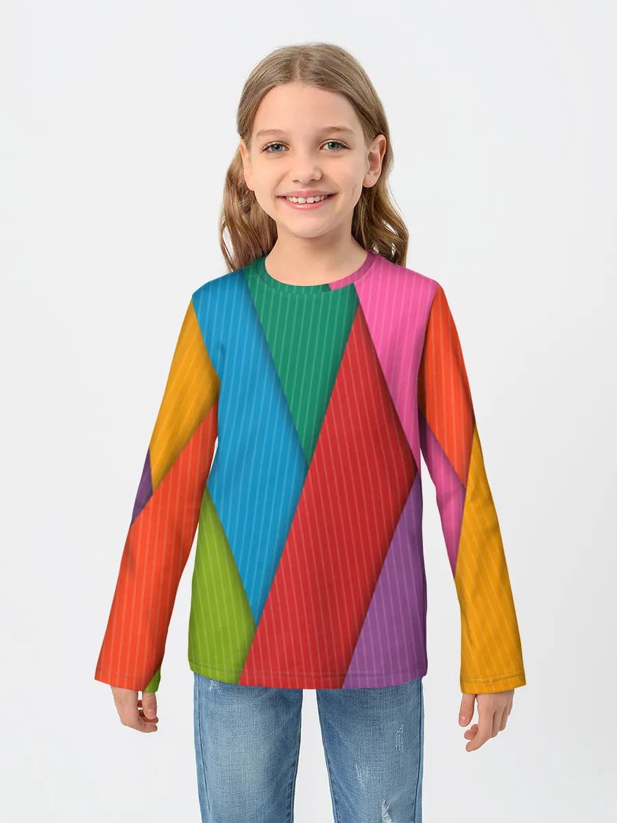 Children's cotton long sleeve shirt