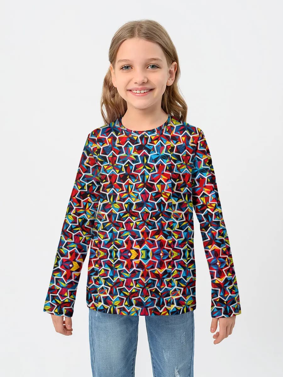 Children's cotton long sleeve shirt