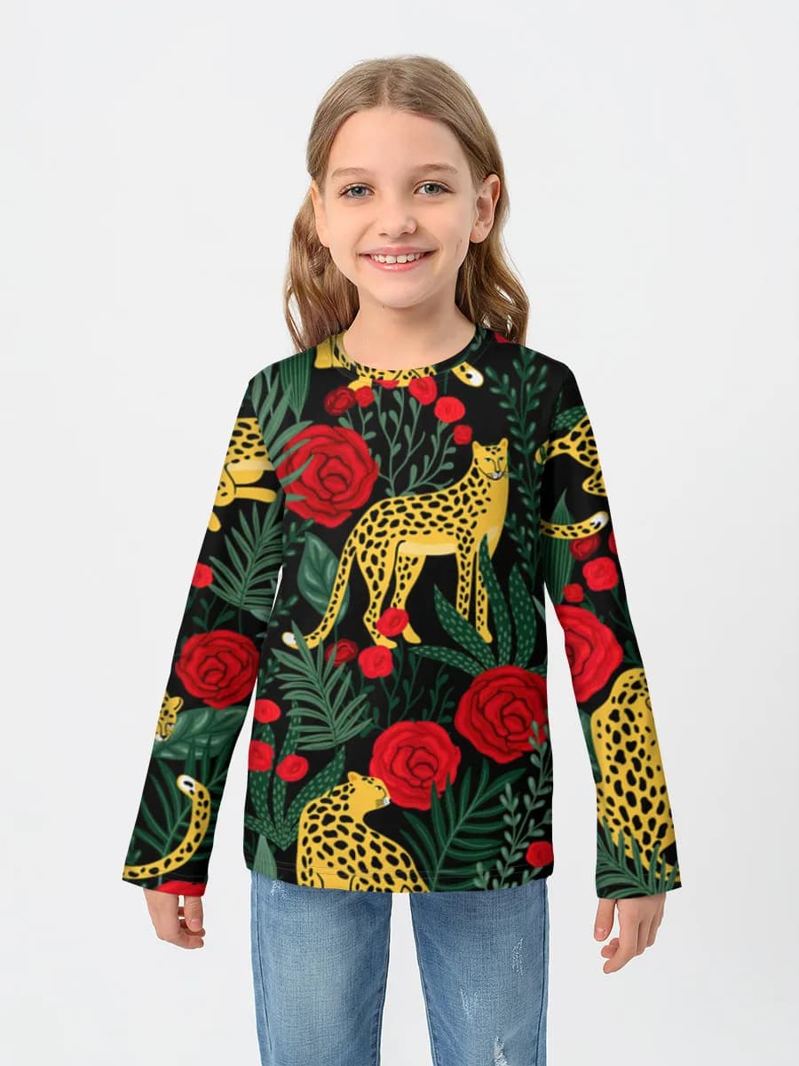 Leopards And Red Roses