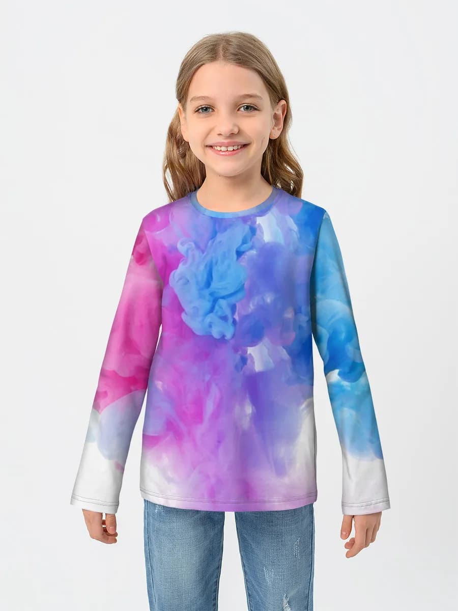 Children's cotton long sleeve shirt