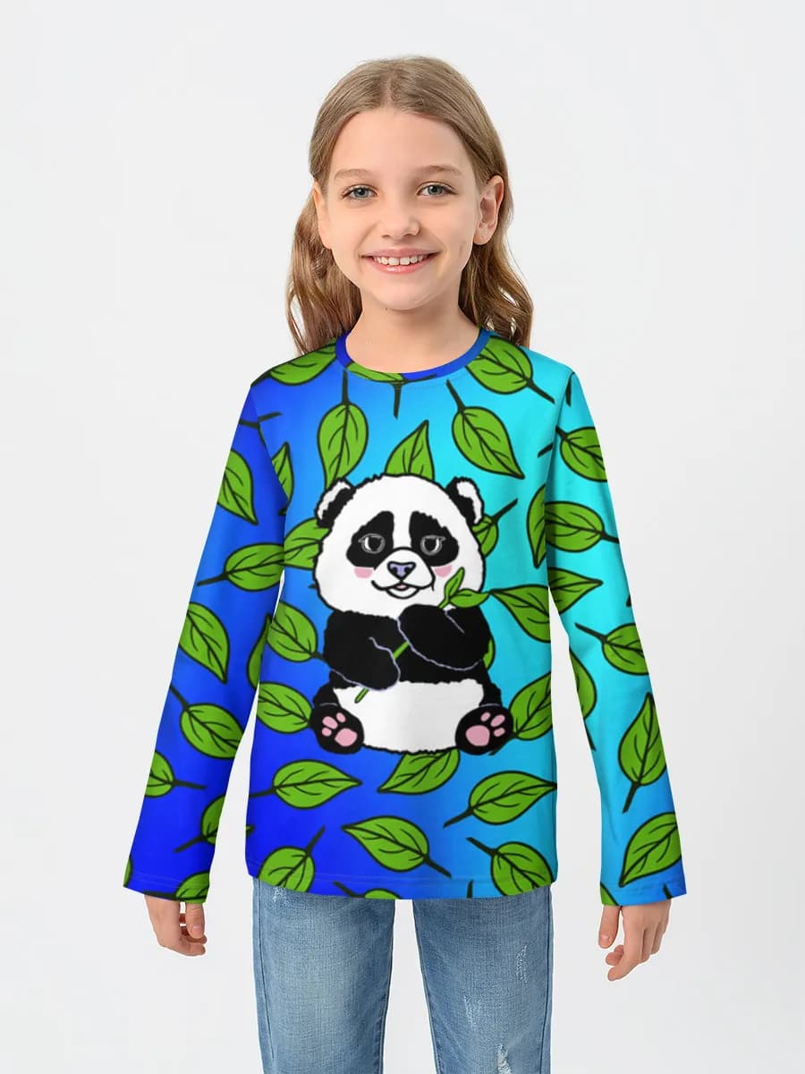 Children's cotton long sleeve shirt