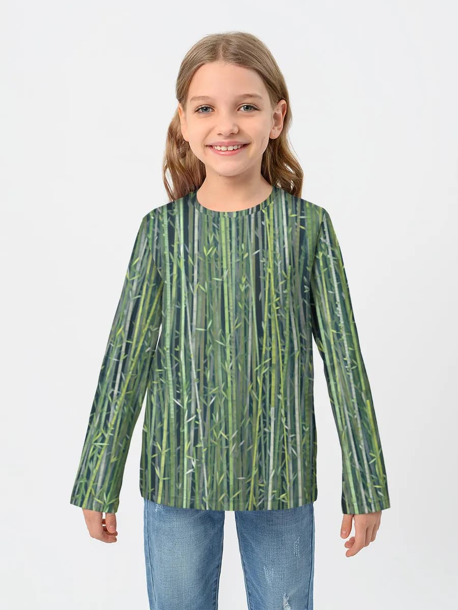 Children's cotton long sleeve shirt