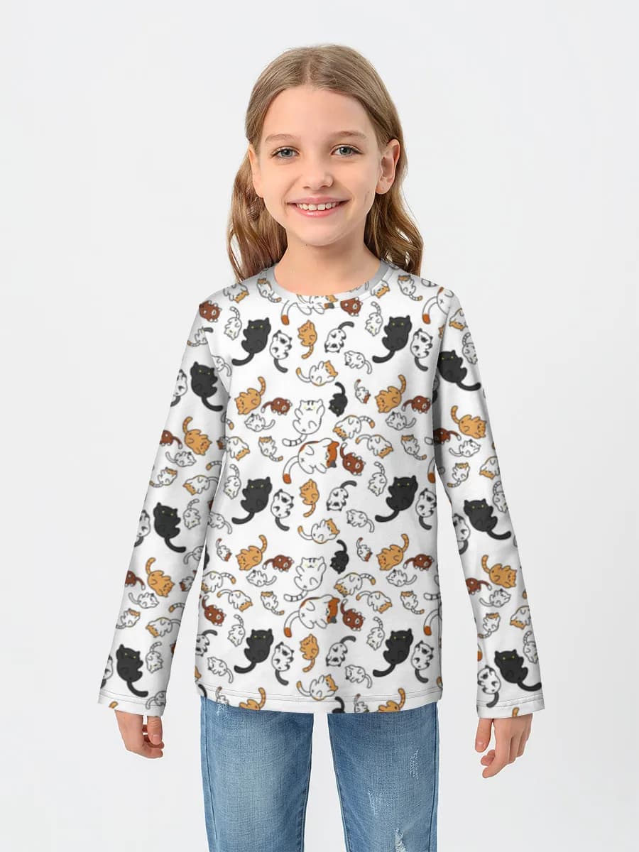 Children's cotton long sleeve shirt