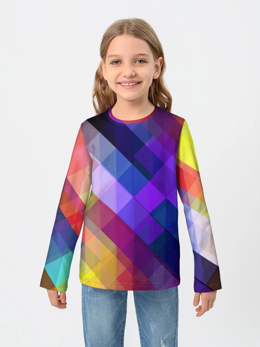 Children's cotton long sleeve shirt