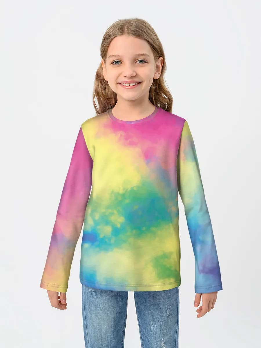 Children's cotton long sleeve shirt