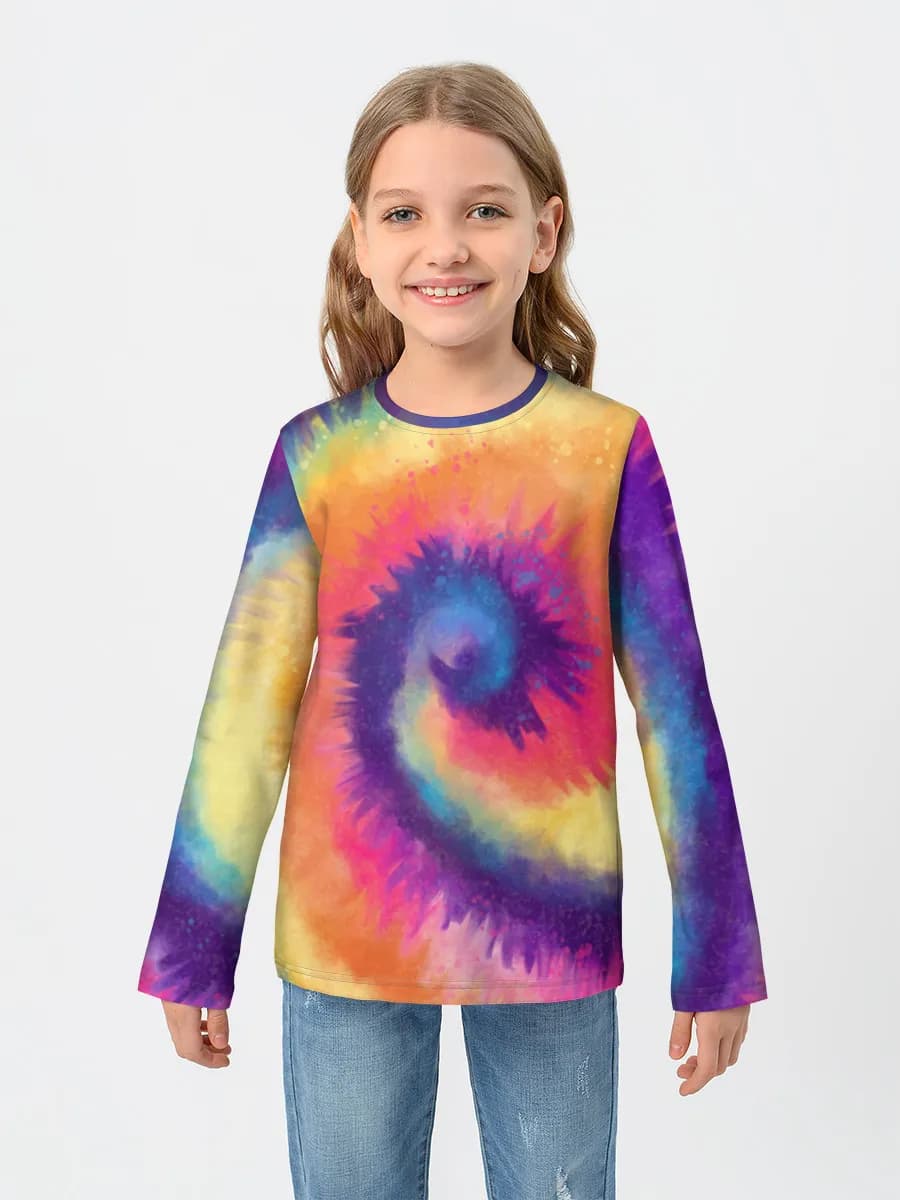 Children's cotton long sleeve shirt
