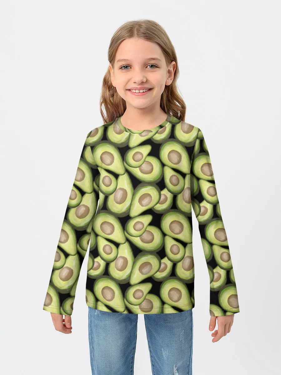 Children's cotton long sleeve shirt
