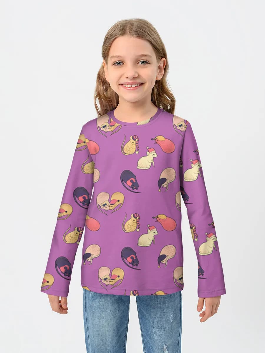 Children's cotton long sleeve shirt