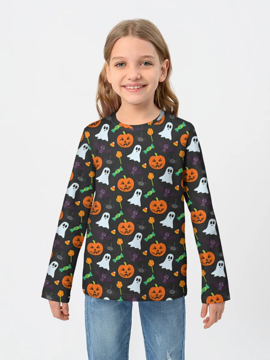 Children's cotton long sleeve shirt