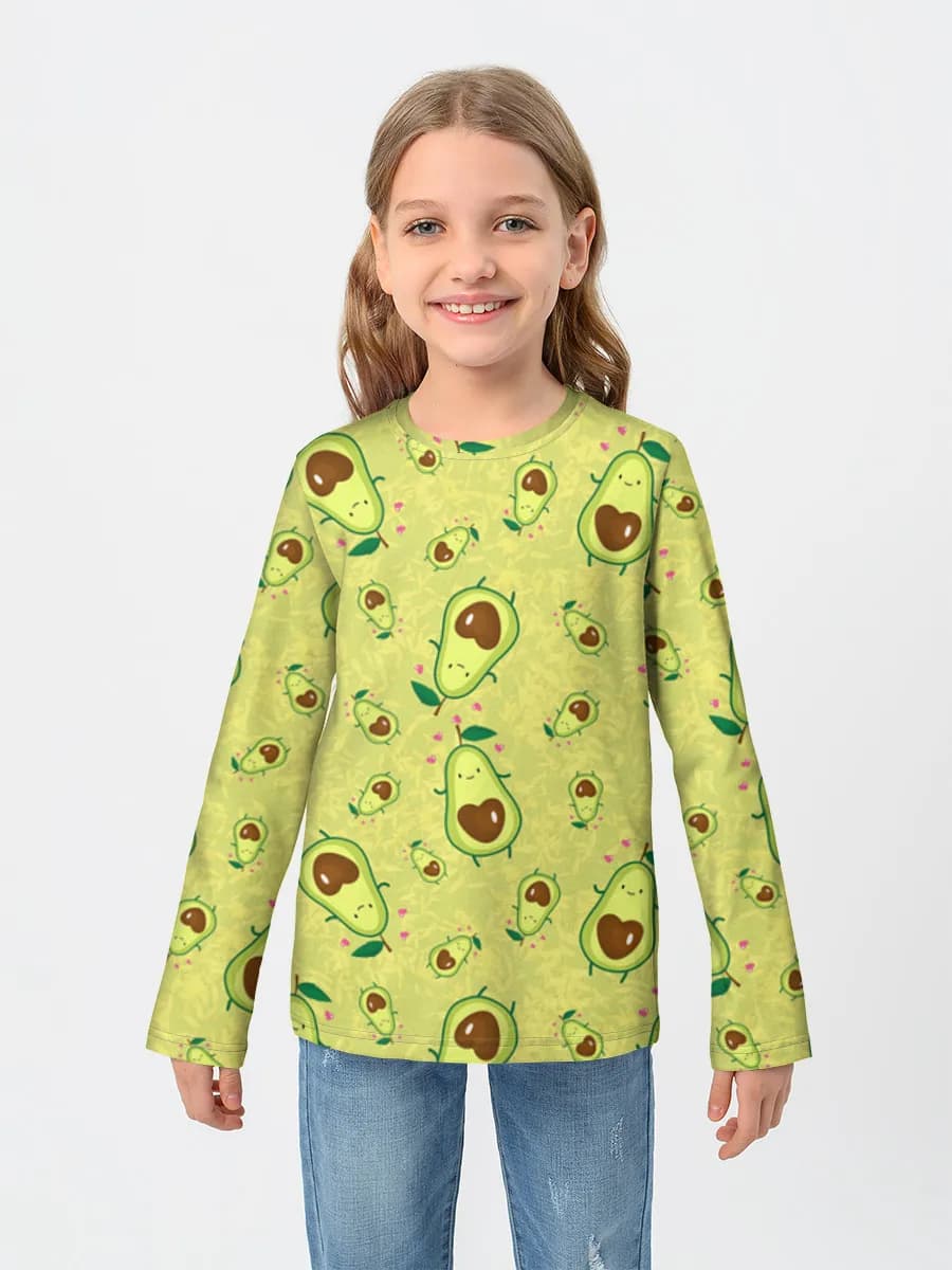 Children's cotton long sleeve shirt