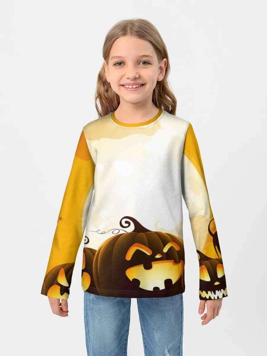 Children's cotton long sleeve shirt