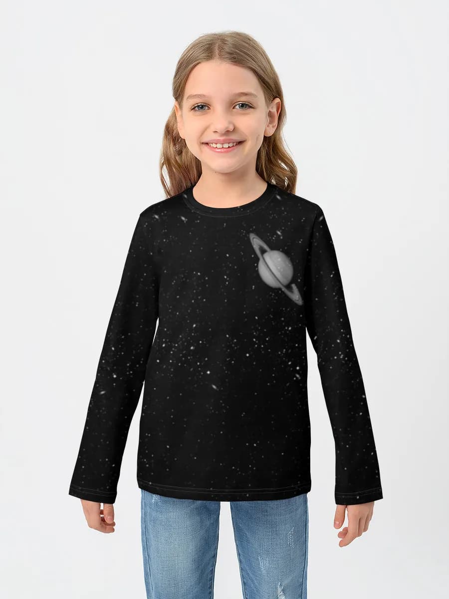 Children's cotton long sleeve shirt