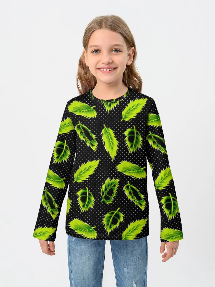 Children's cotton long sleeve shirt