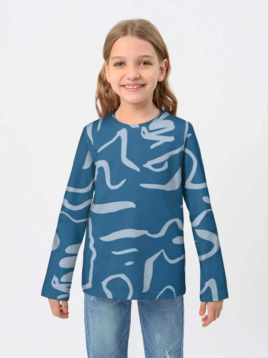 Blue Squiggle Waves
