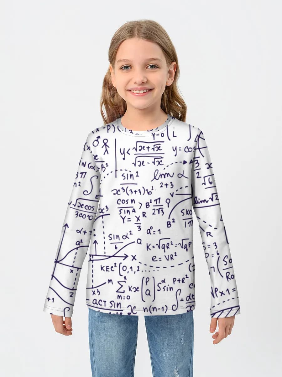 Children's cotton long sleeve shirt