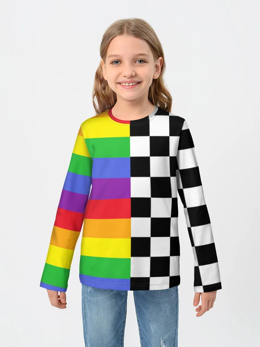 Rainbow Checkerboard Split