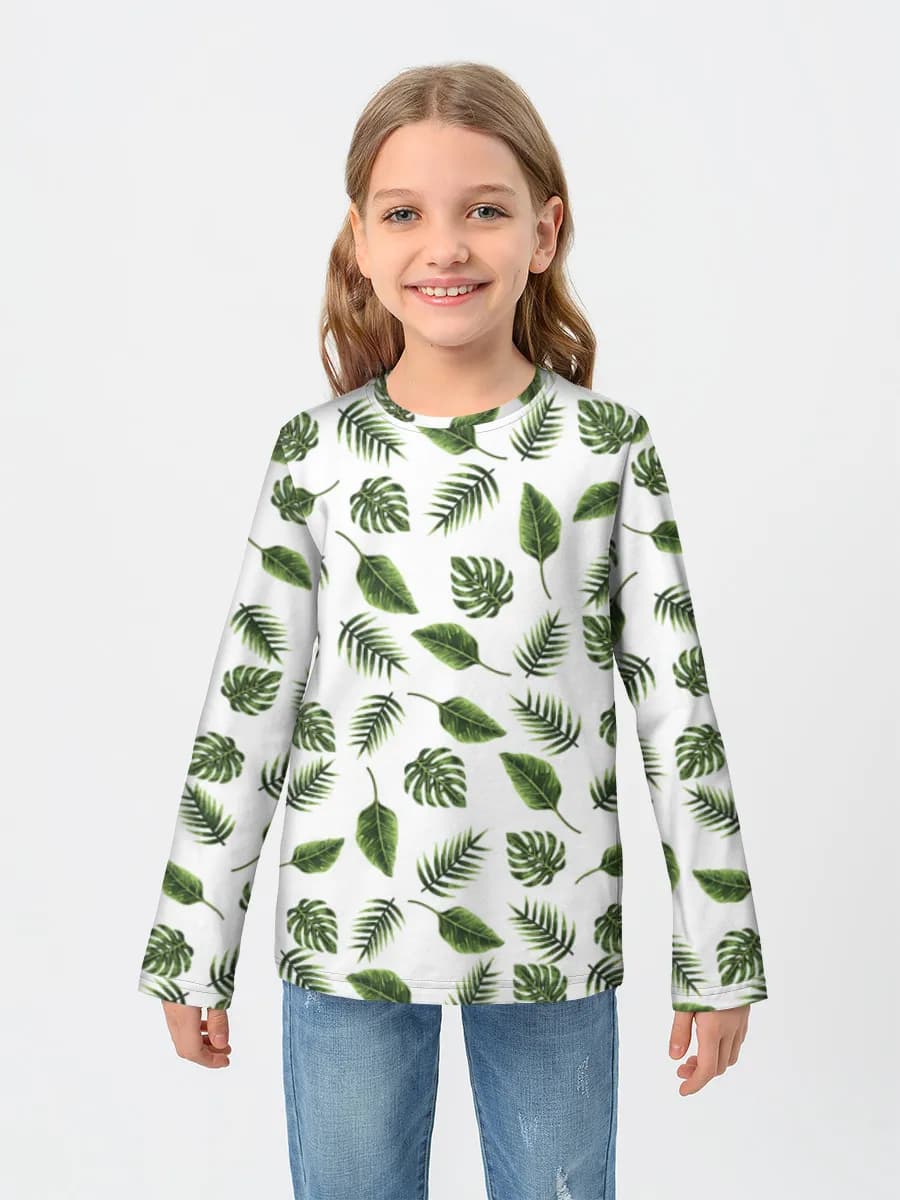 Children's cotton long sleeve shirt