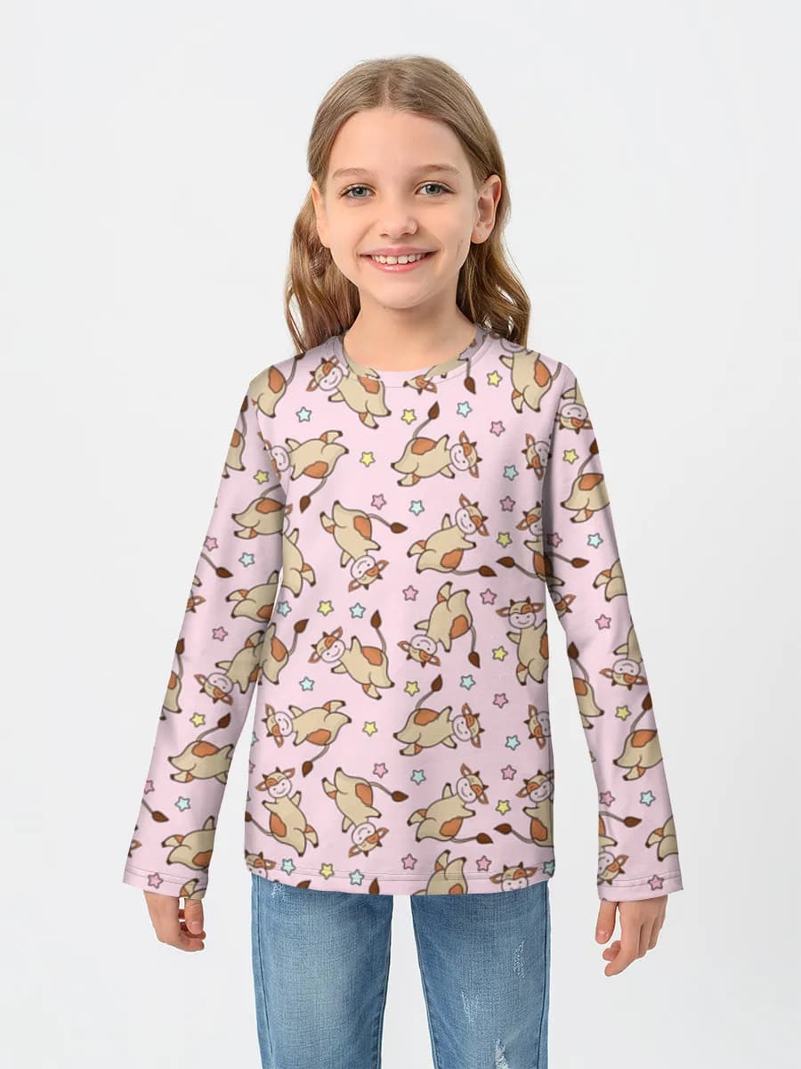 Children's cotton long sleeve shirt