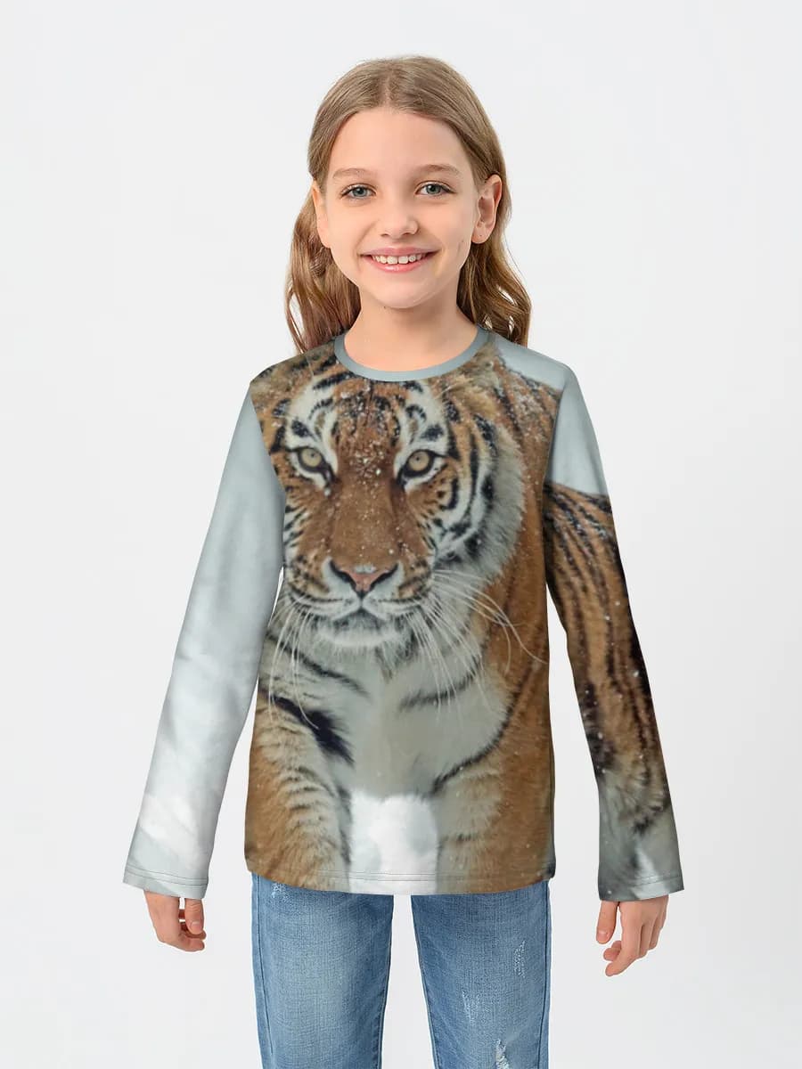 Children's cotton long sleeve shirt