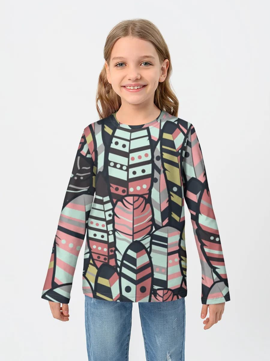 Children's cotton long sleeve shirt