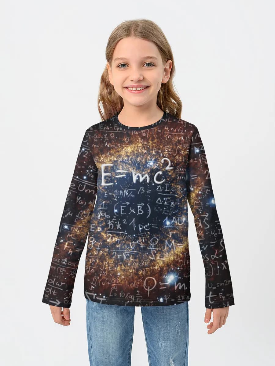 Children's cotton long sleeve shirt