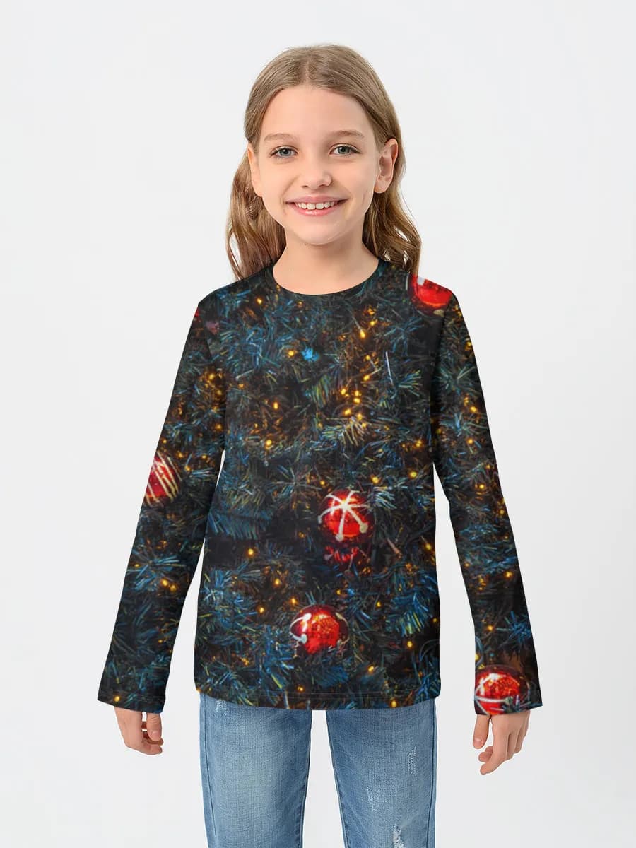 Children's cotton long sleeve shirt