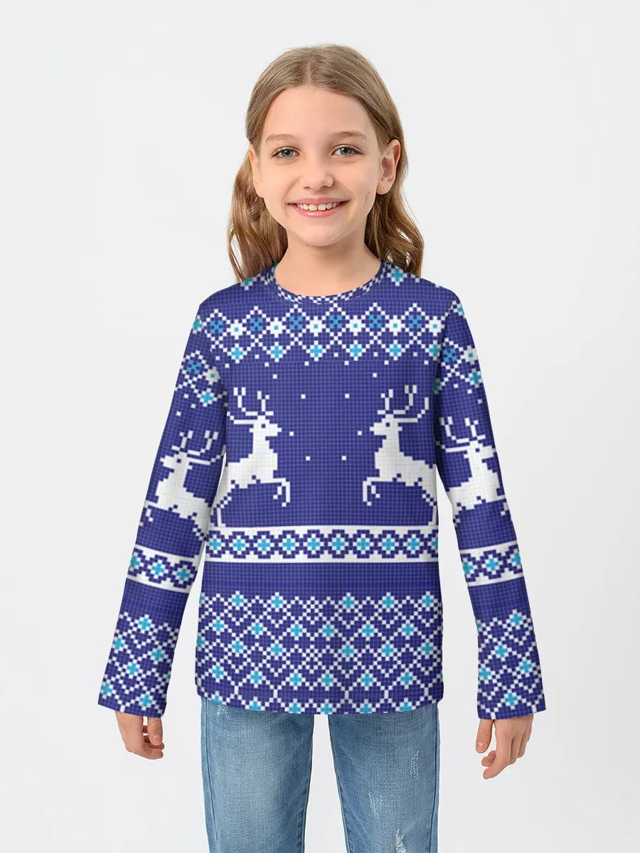 Children's cotton long sleeve shirt