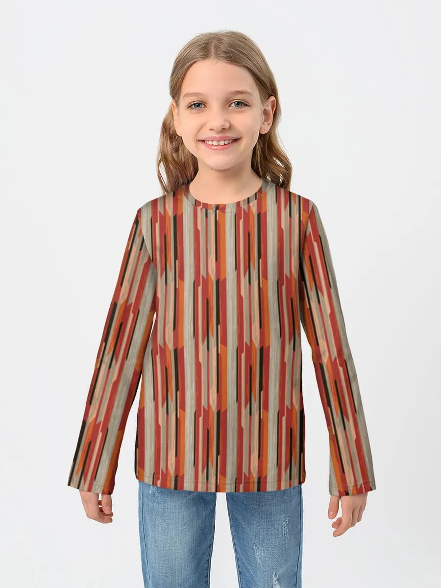 Children's cotton long sleeve shirt