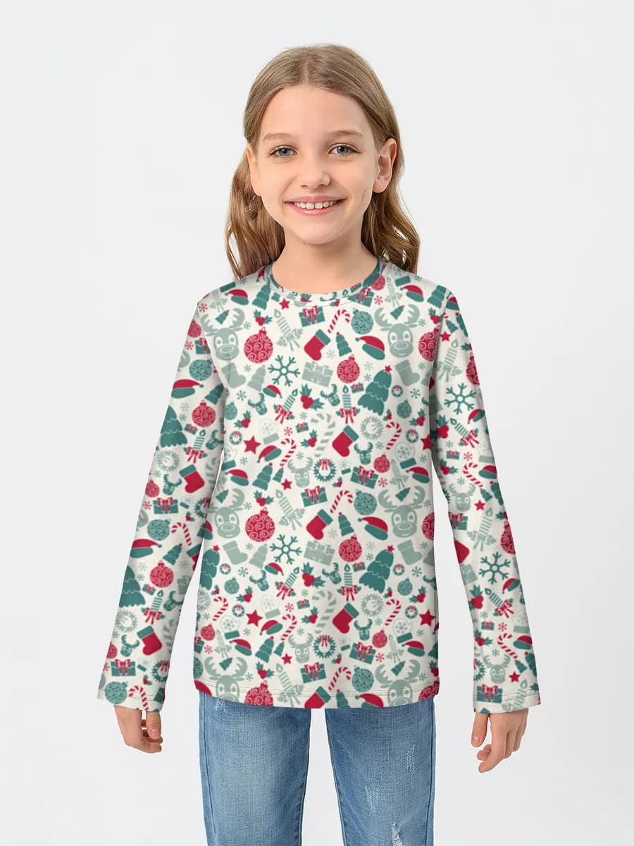 Children's cotton long sleeve shirt