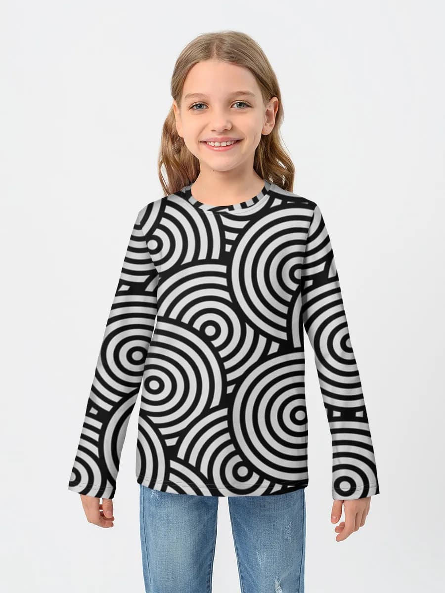 Children's cotton long sleeve shirt