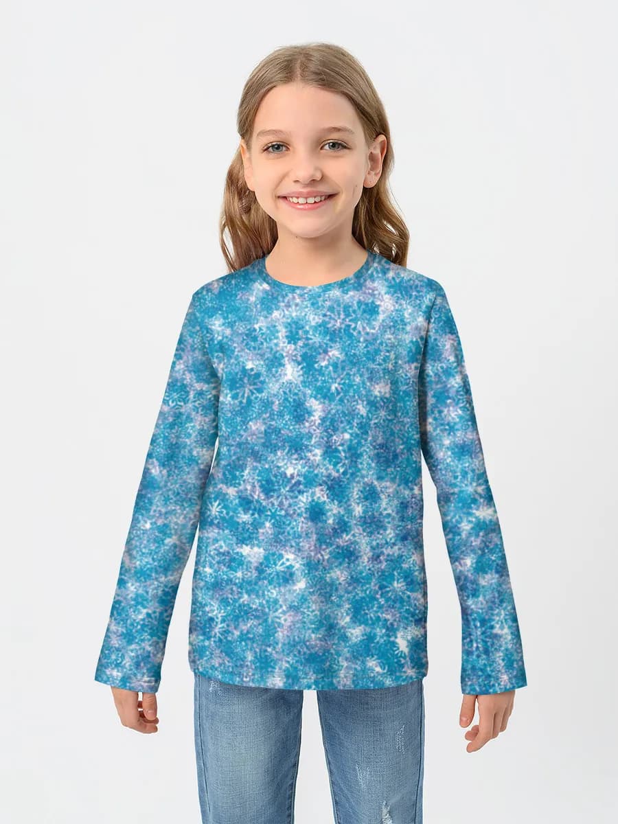Icy Blue Snowflakes