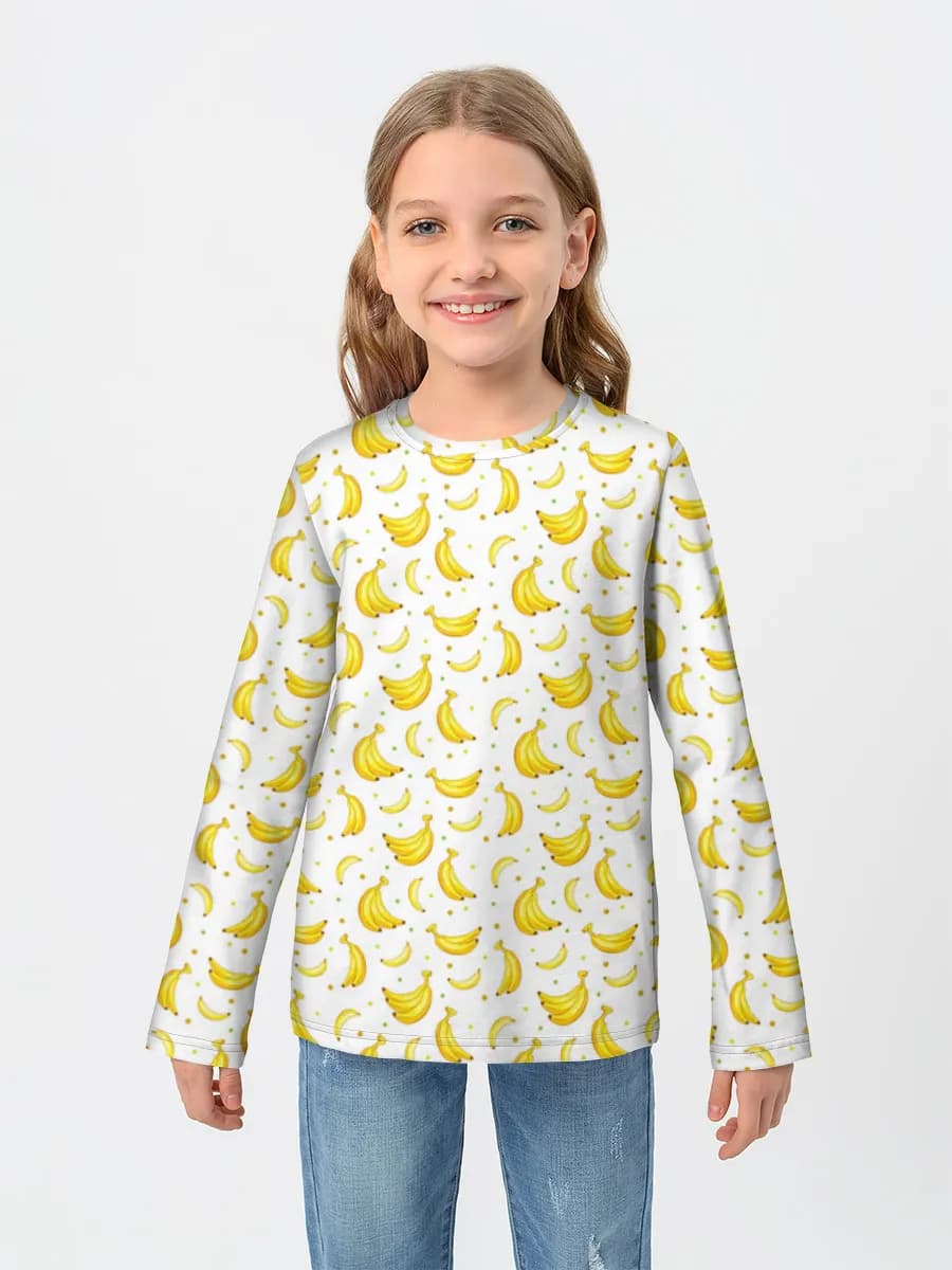 Children's cotton long sleeve shirt