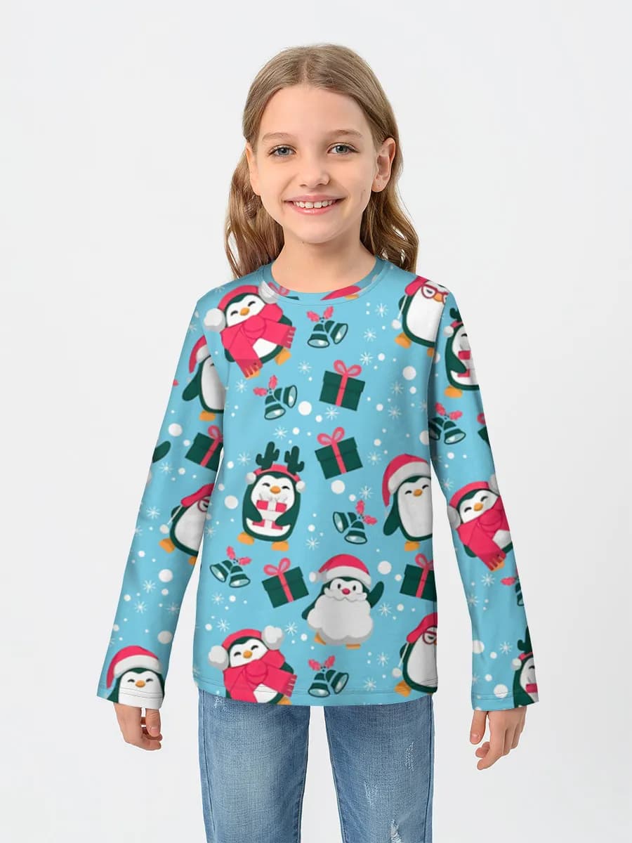 Children's cotton long sleeve shirt