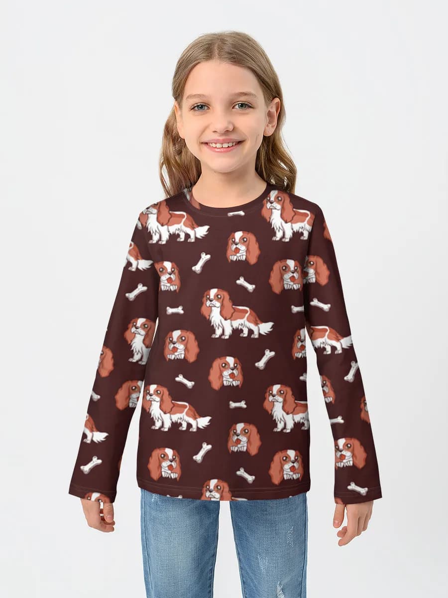 Children's cotton long sleeve shirt