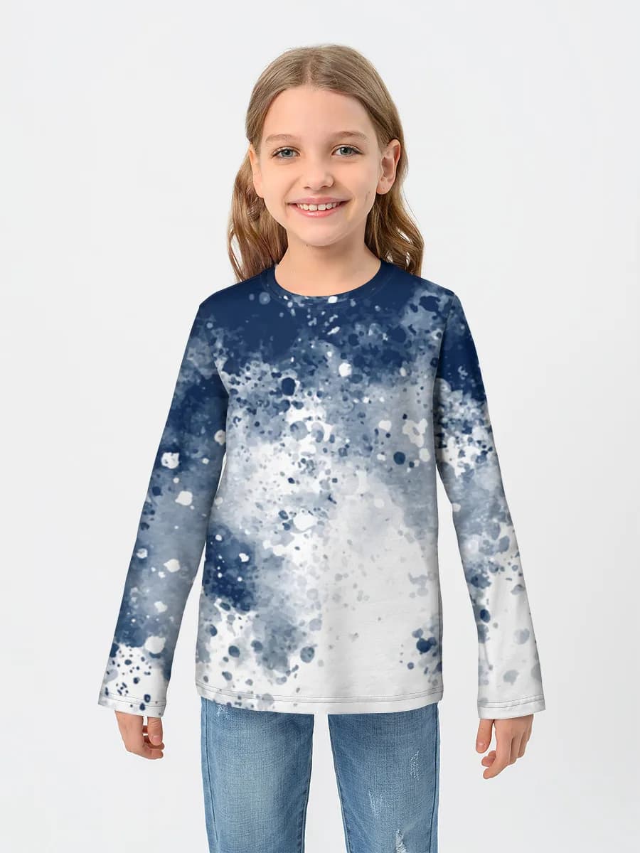 Children's cotton long sleeve shirt