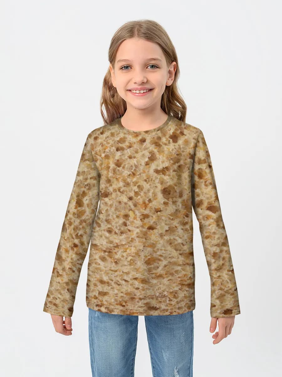 Children's cotton long sleeve shirt