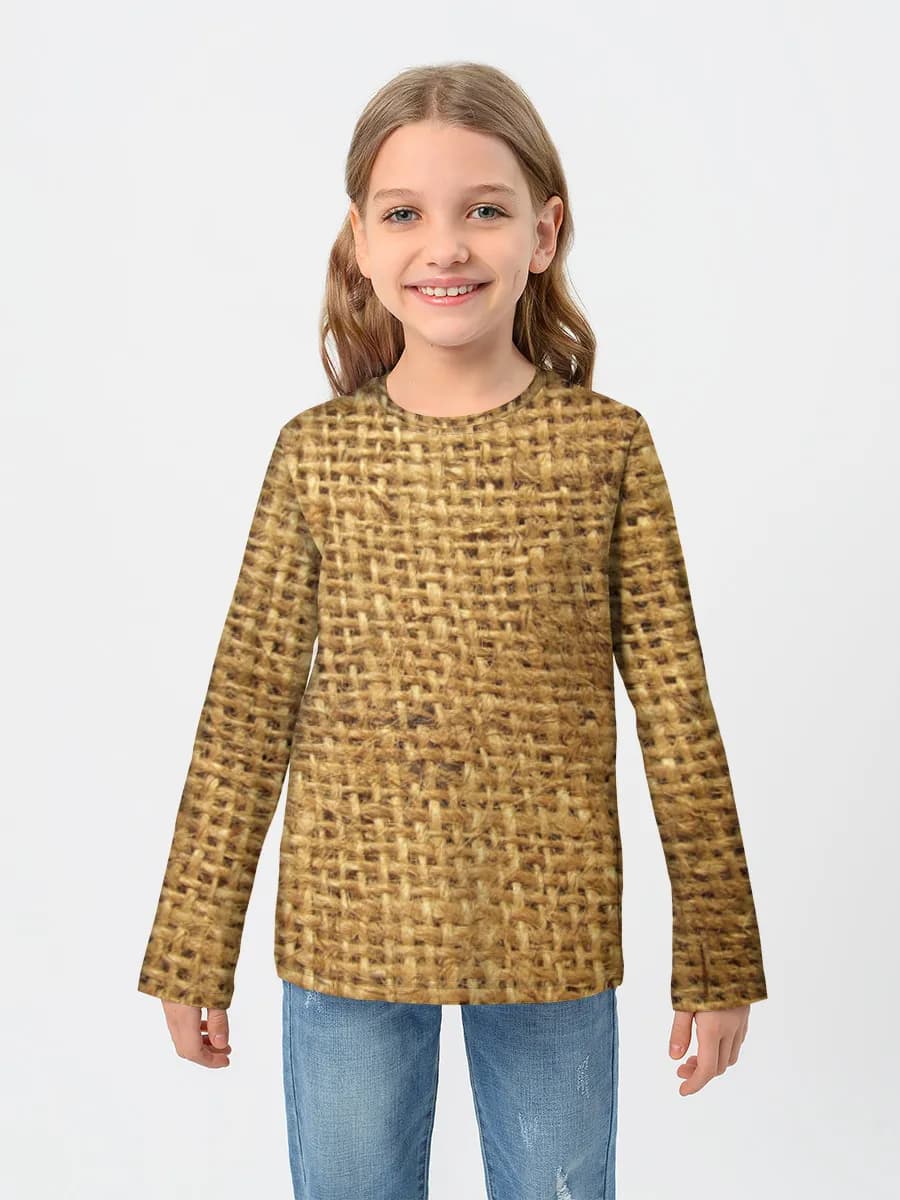 Children's cotton long sleeve shirt