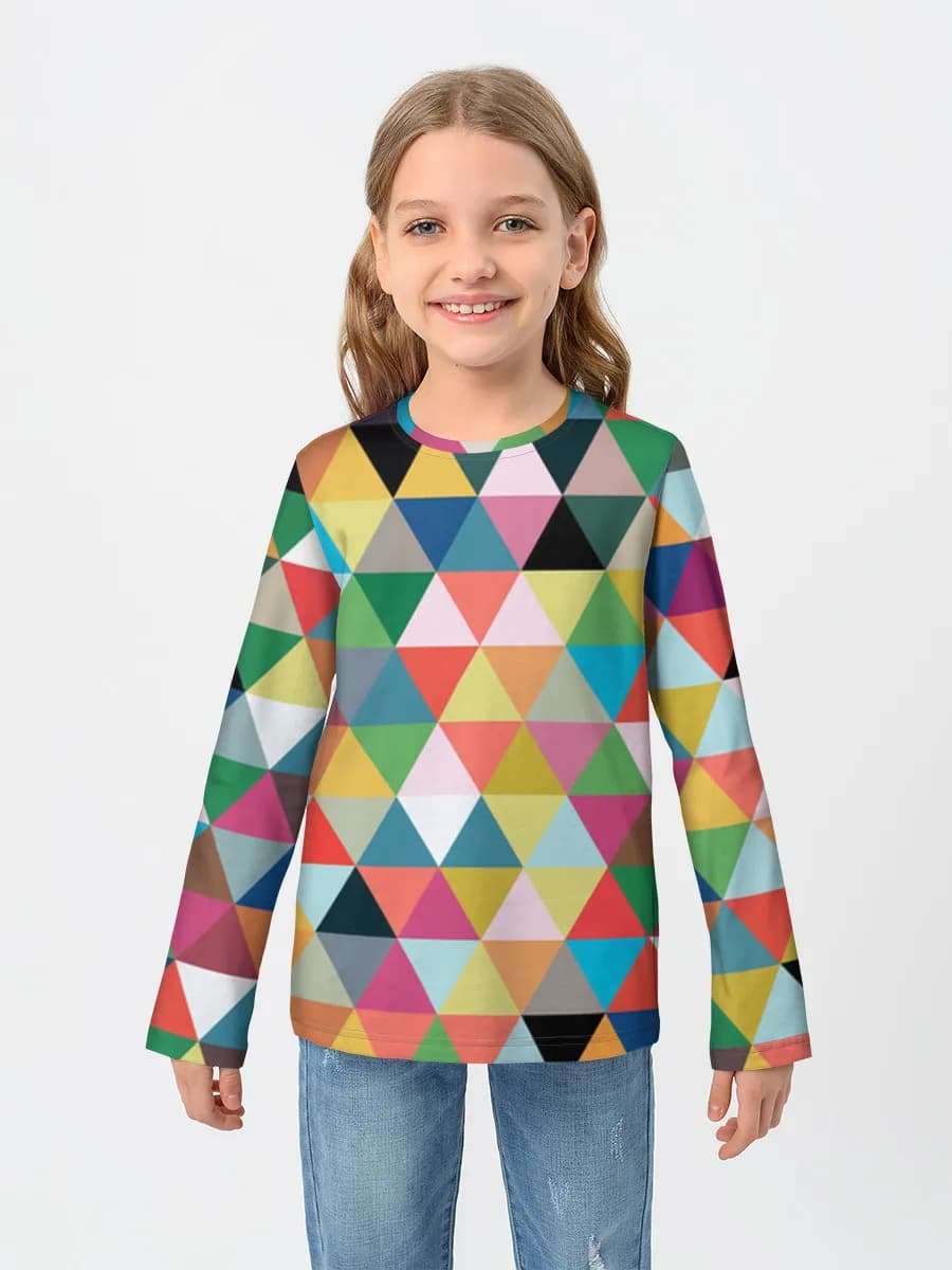 Children's cotton long sleeve shirt