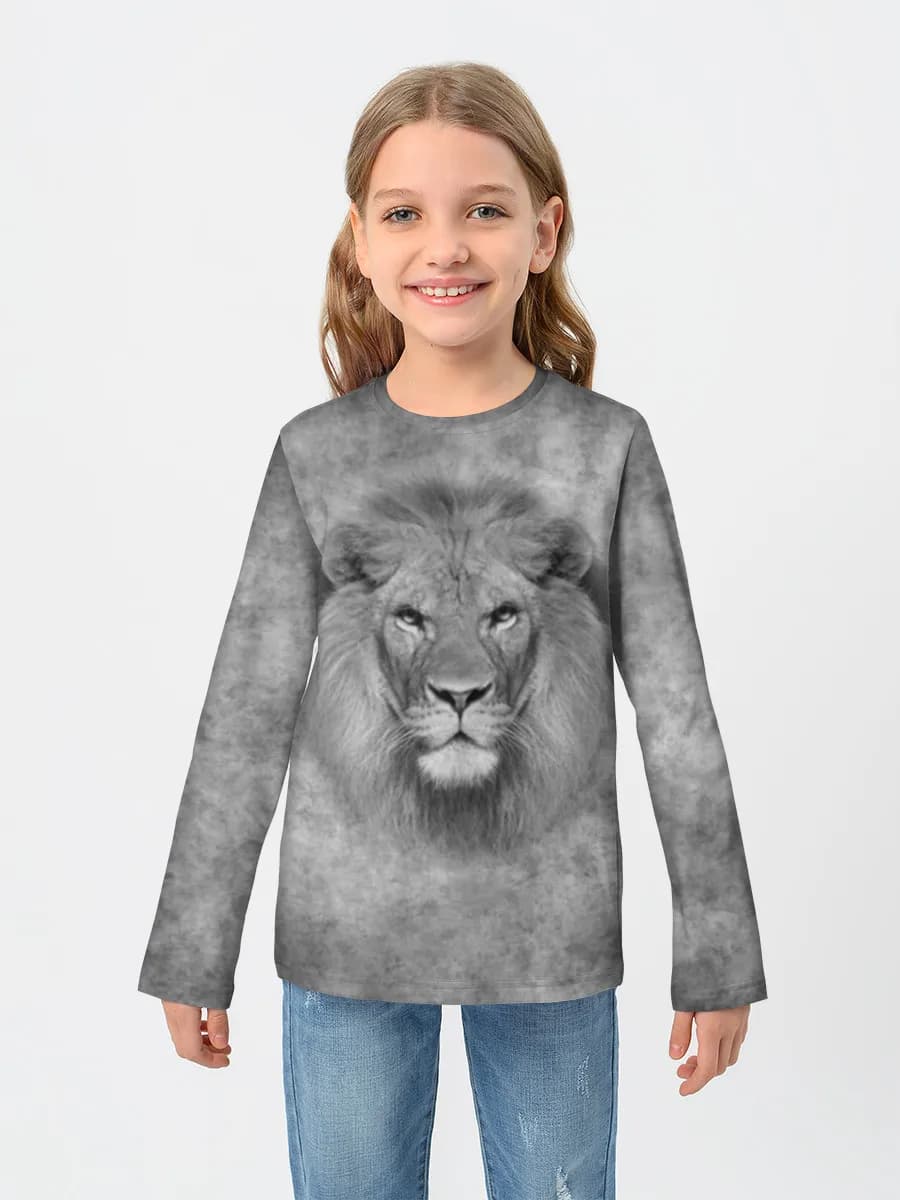 Children's cotton long sleeve shirt