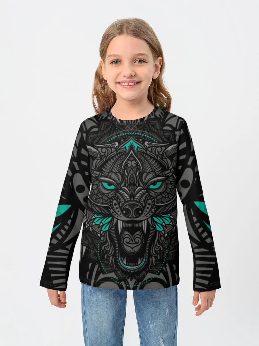 Children's cotton long sleeve shirt