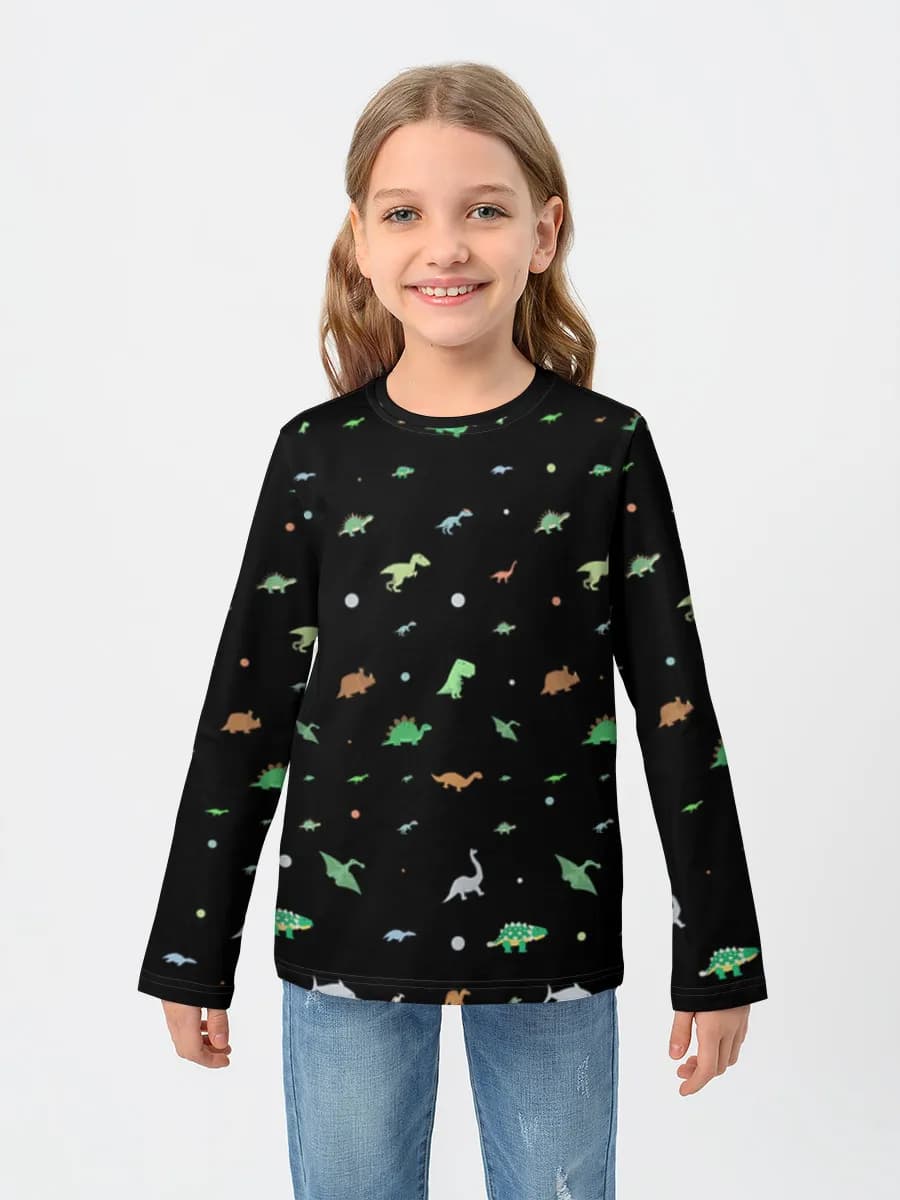 Children's cotton long sleeve shirt