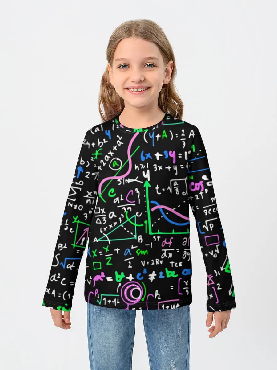 Children's cotton long sleeve shirt