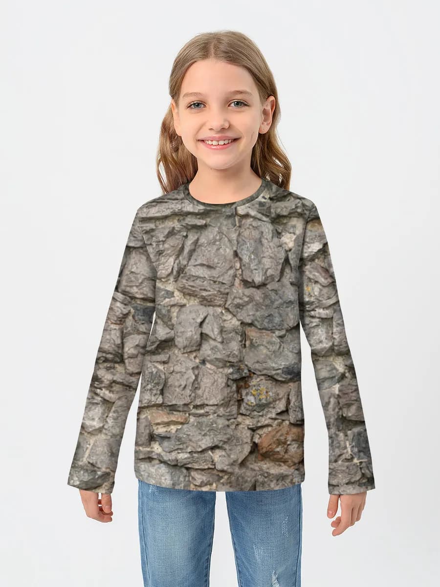 Children's cotton long sleeve shirt