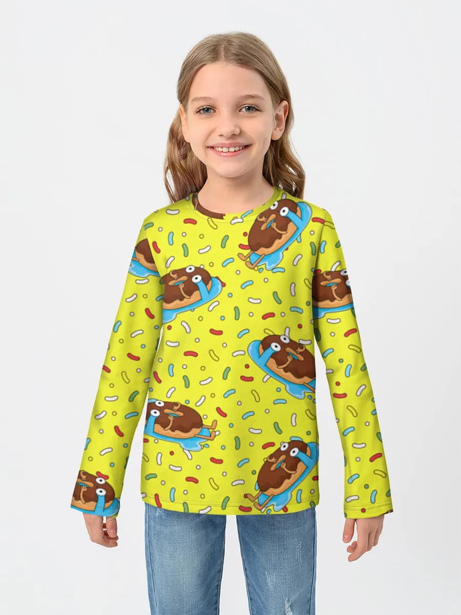 Children's cotton long sleeve shirt