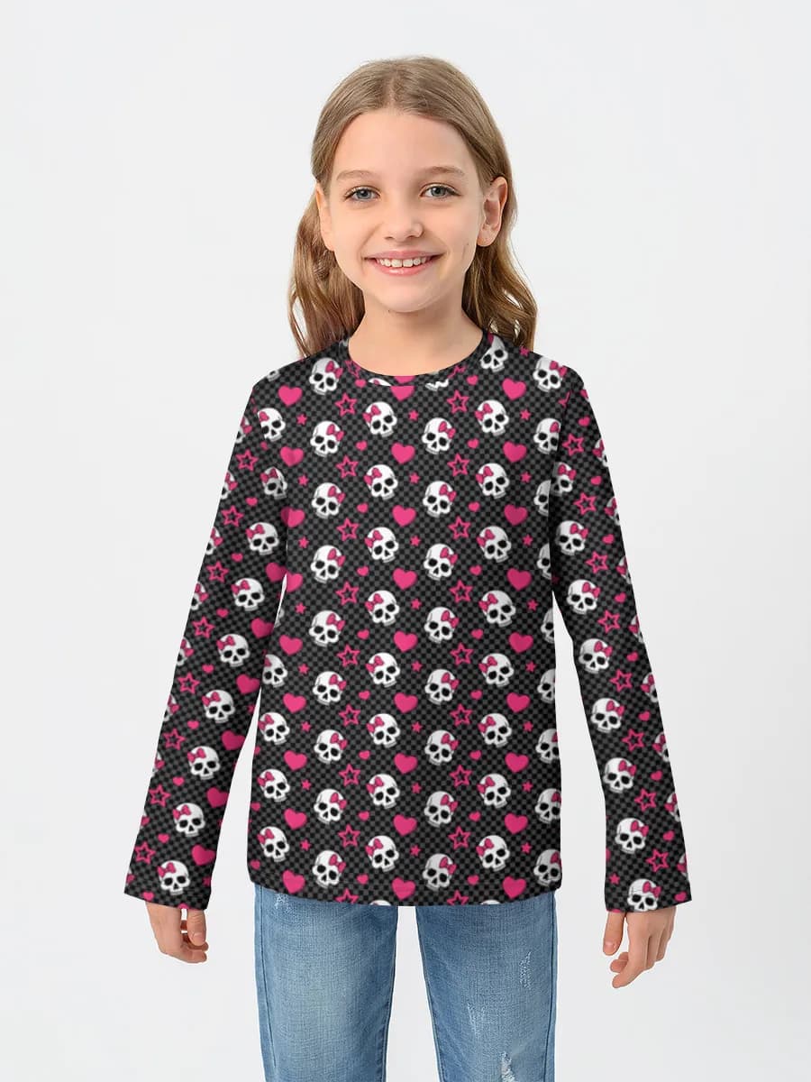 Children's cotton long sleeve shirt