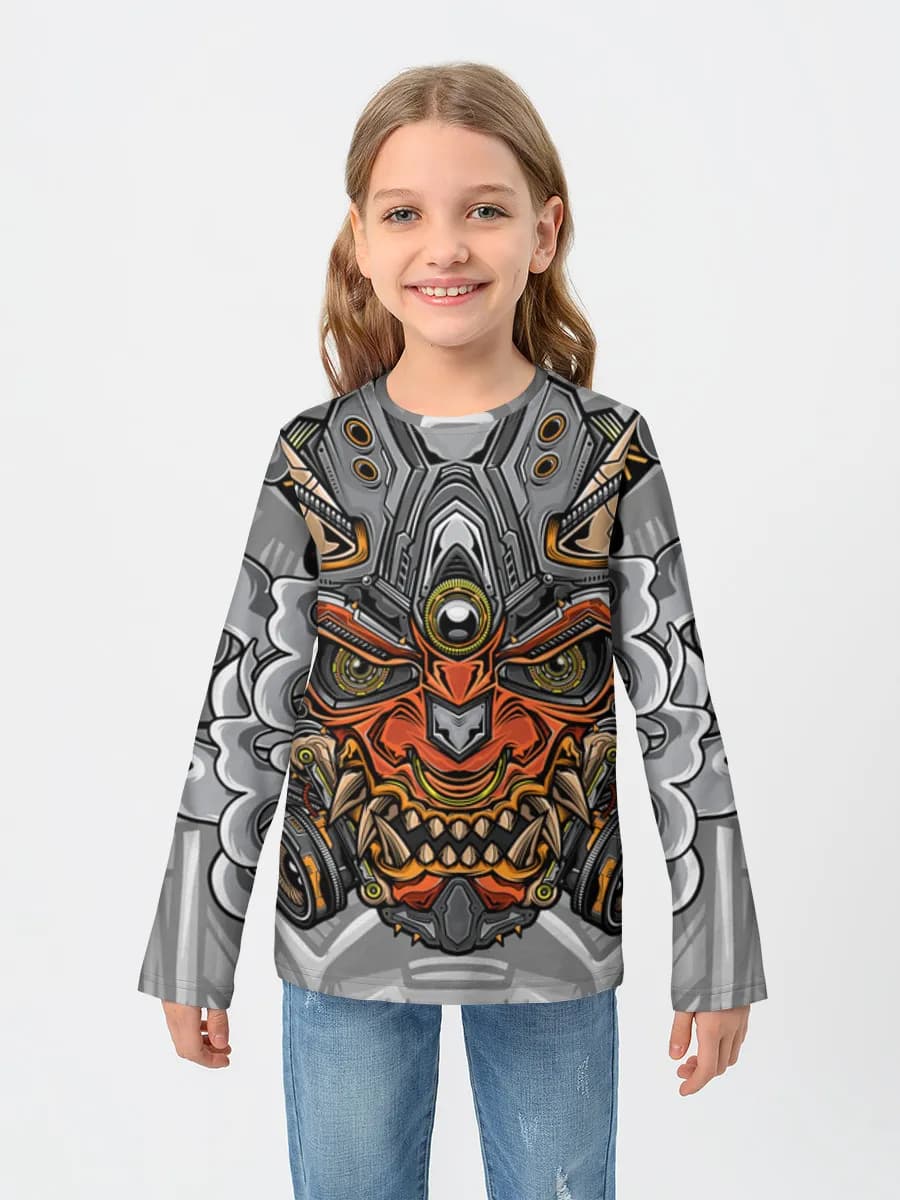 Children's cotton long sleeve shirt