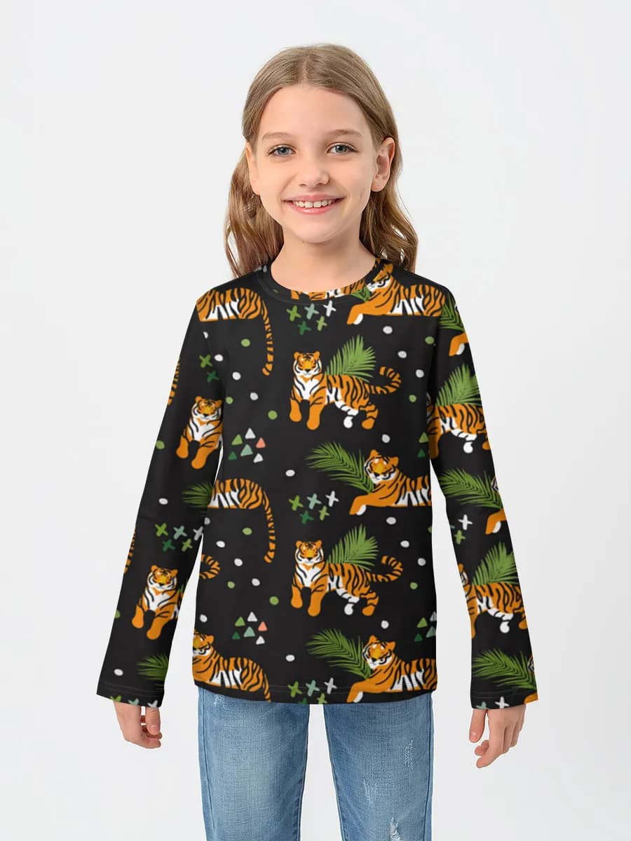 Children's cotton long sleeve shirt
