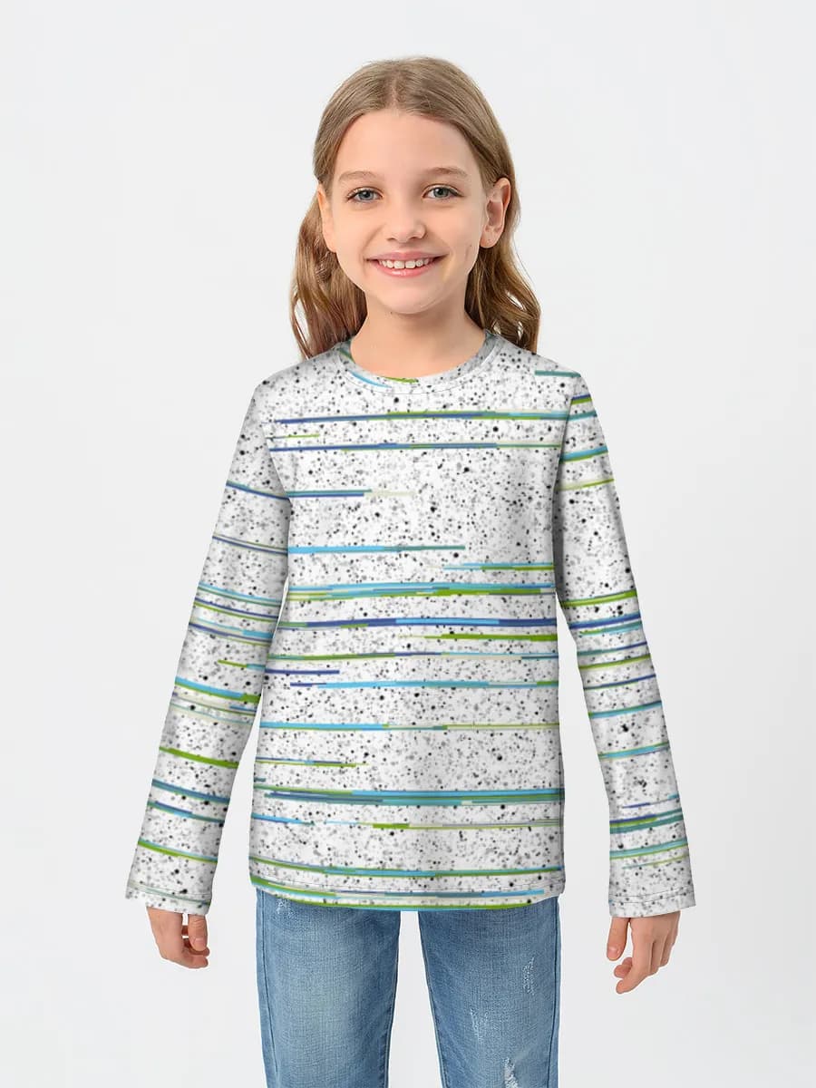 Children's cotton long sleeve shirt